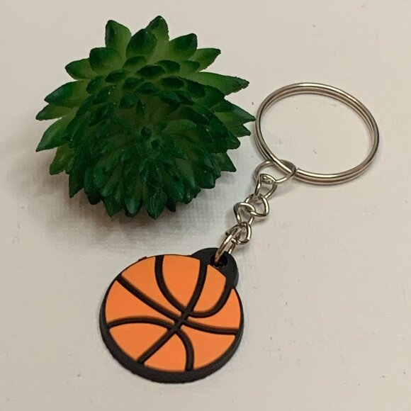 Basketball Keychain, Sports Keychain, NBA Keychain, Basketball, Athlete Tag - Picture 1 of 4